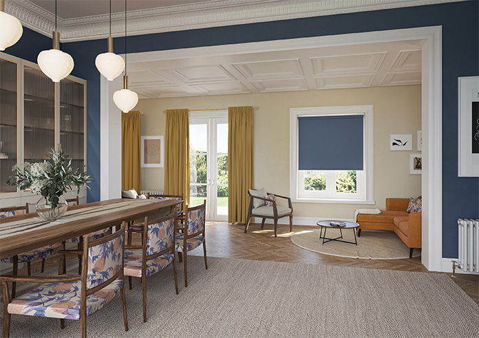 Trinity (Blackout), Prussian Blue - Twist&Fit Roller Blind - Image 7